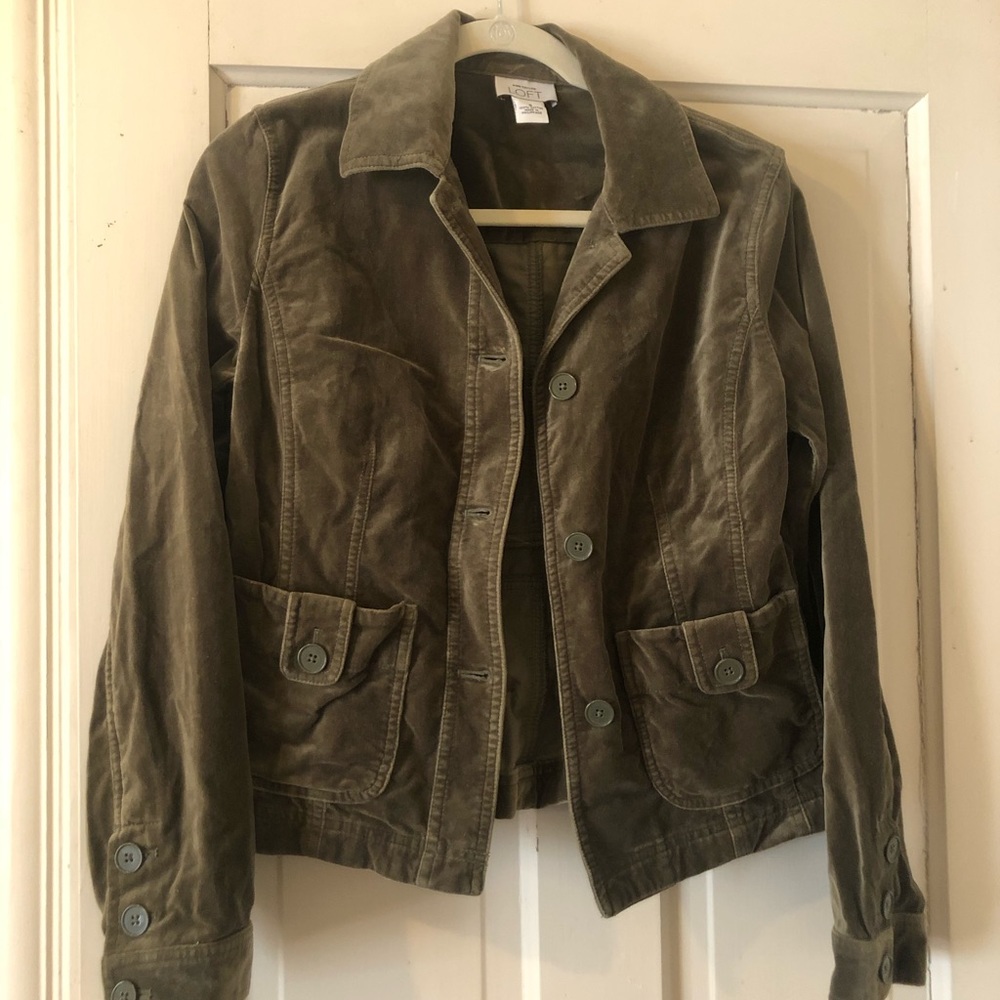 LOFT Olive Green Light Jacket
